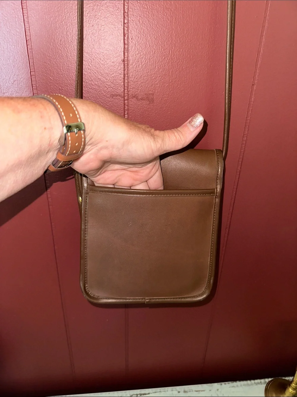 Vintage Valerie Steven’s Leather Crossbody Bag